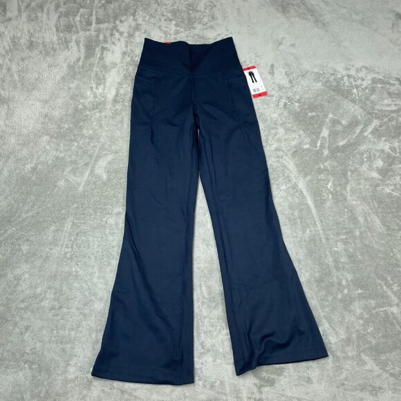 Jockey Womens Studio Flare Pants Womens Medium Navy Blue Activewear NWT 6254 - Picture 1 of 9